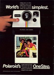 Publicité vintage Polaroid OneStep