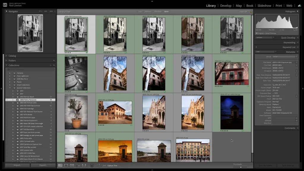 Collection d'images Lightroom Classic